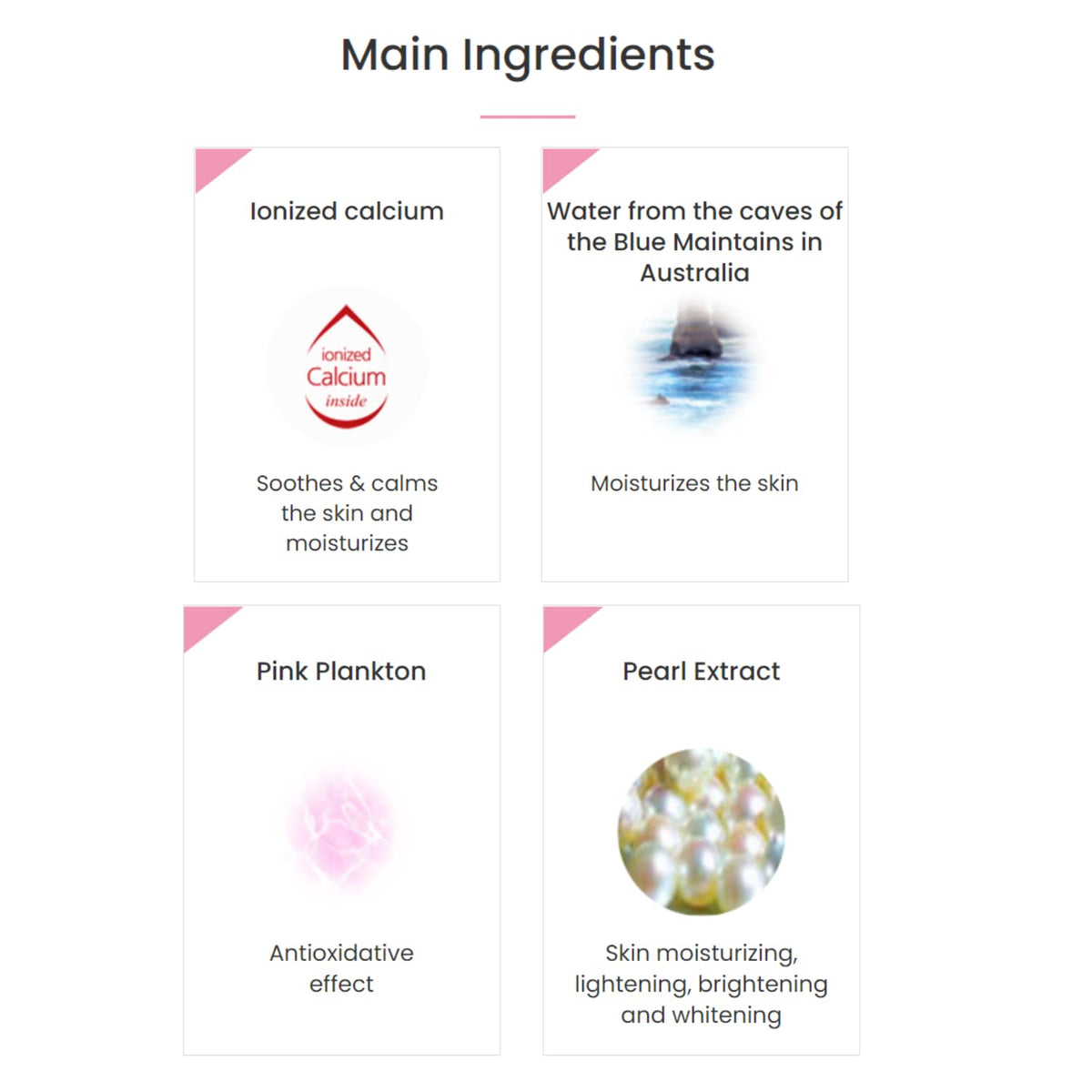 MIBA ingredient label close-up highlighting mineral-water and hyaluronic acids