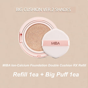 MIBA refill sponge texture close-up showing dense cushion for even coverage