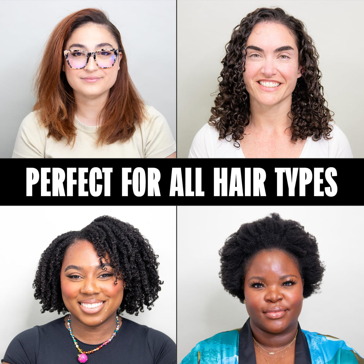 Miche Beauty on defined curls after use showing smoother, frizz-reduced finish benefit