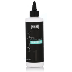 Miche Beauty front label showing product name and benefits for clear purchase choice