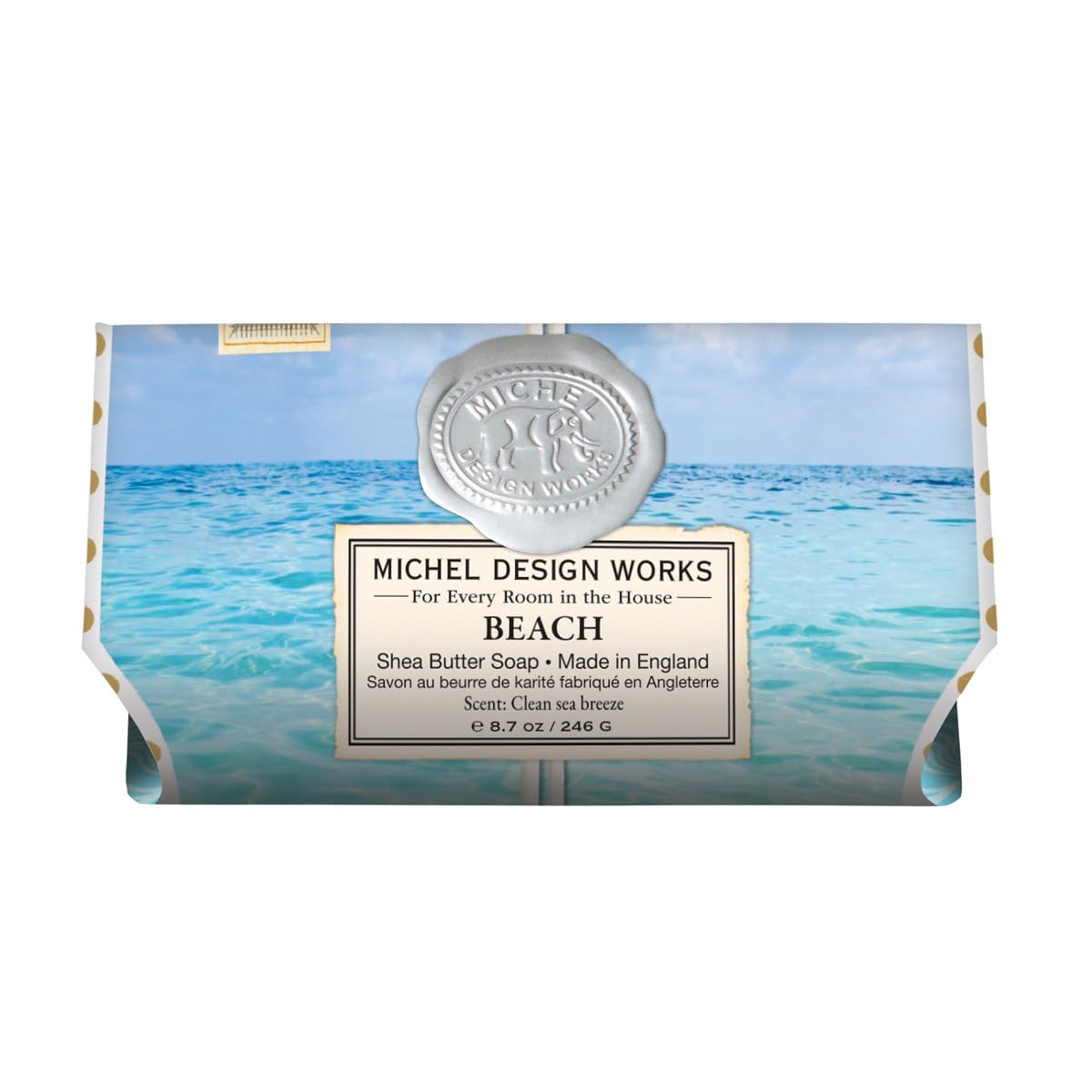 Michel Design Works front packaging showing beach design and gift appeal