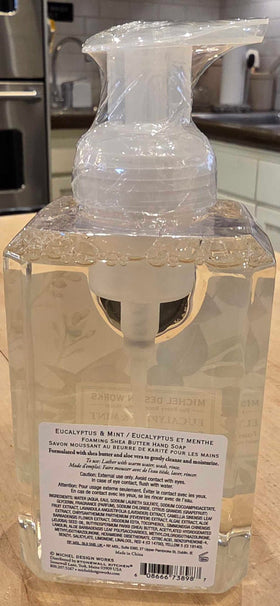 Michel Design Works creamy foam texture demonstrating gentle cleansing and moisturization