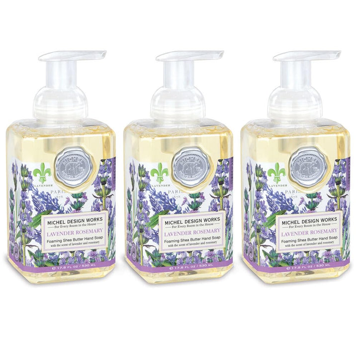 Michel Design Works front packaging showing elegant dispenser and medallion artwork, enhances decor