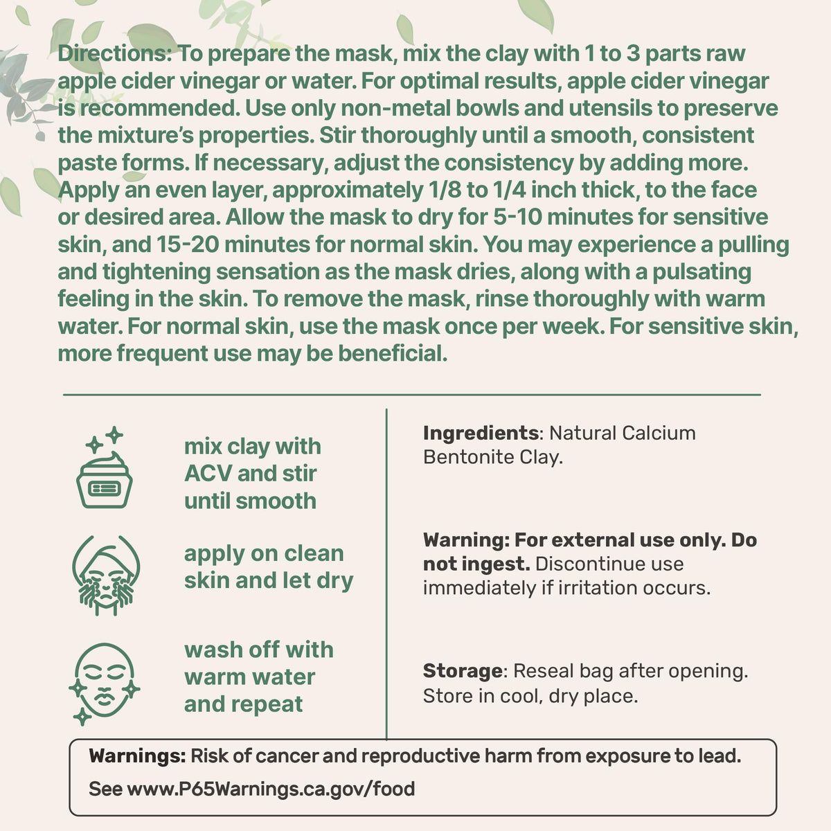 Micro Ingredients powder texture close-up revealing fine mineral particles for smooth masks