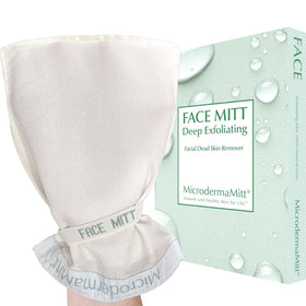 MicrodermaMitt front view showing mitt shape and immediate grip benefit