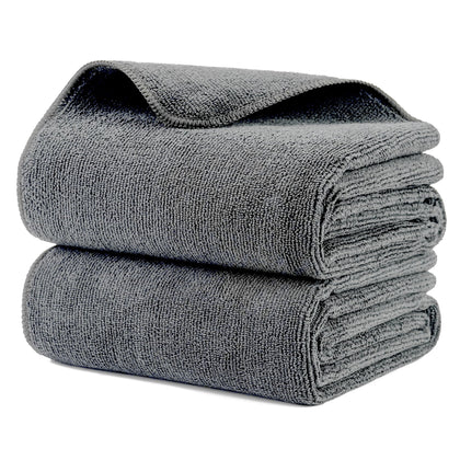 MICROFI front packaging showing two gray towels and quick-dry benefits