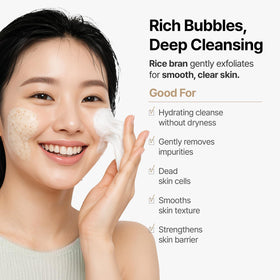 MIDHA creamy micro-foam texture cushion for gentle cleanse