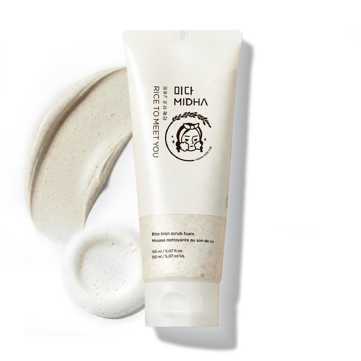 MIDHA front packaging showing cleanser and benefits