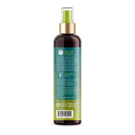 Mielle Organics before and after frizz comparison showing smoothing performance benefit