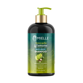 Mielle Organics bottle front packaging showing product benefits