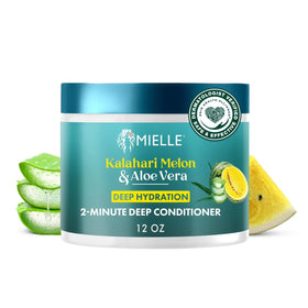 Mielle Organics jar front packaging showing product benefits