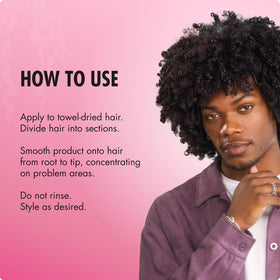 Mielle Organics being smoothed into damp curls for definition