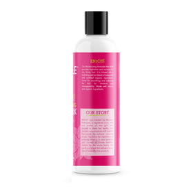 Mielle Organics on a bathroom shelf suggesting daily use and routine integration