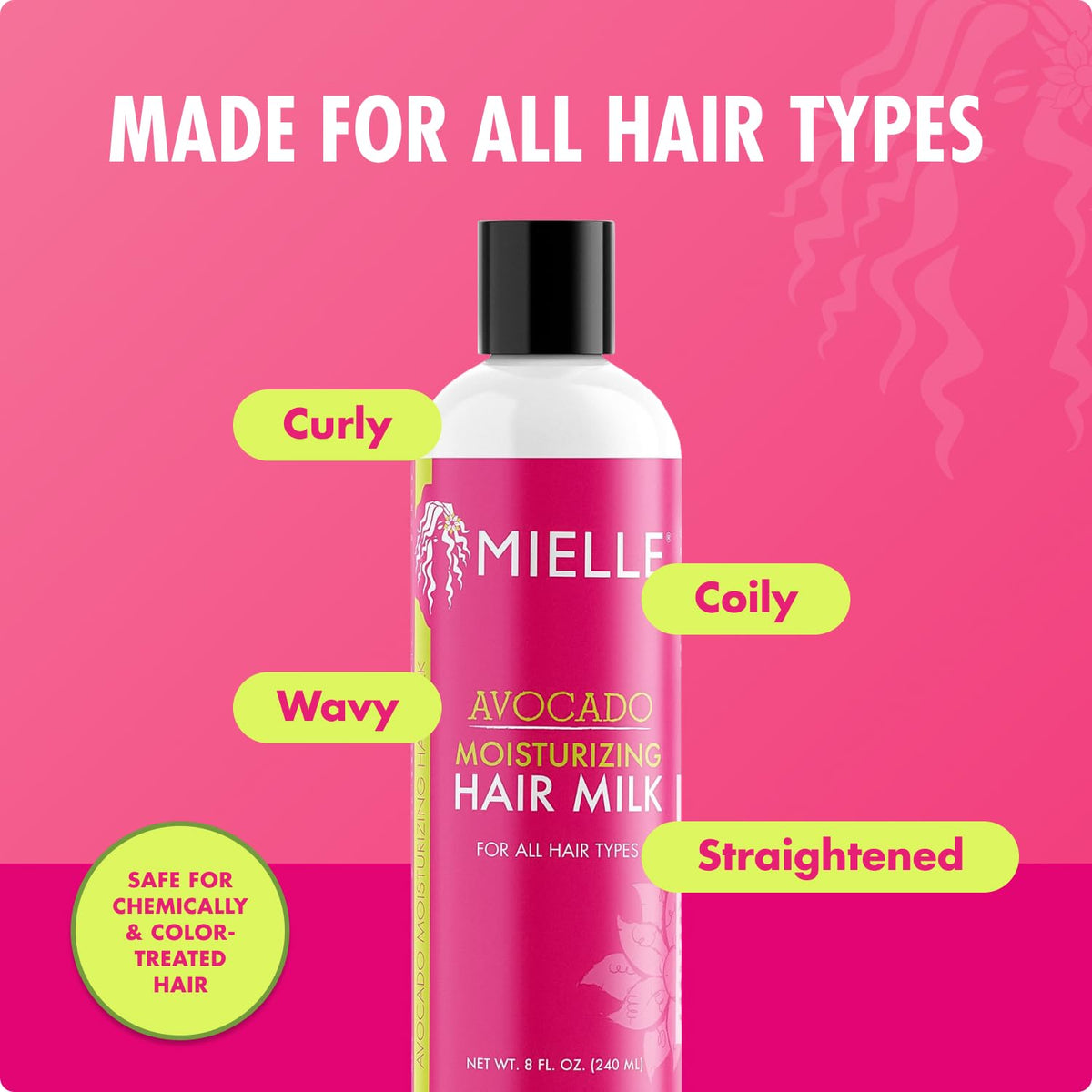 Mielle Organics applied to damp hair for quick absorption and detangling