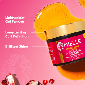 Mielle Organics before and after showing improved coil definition