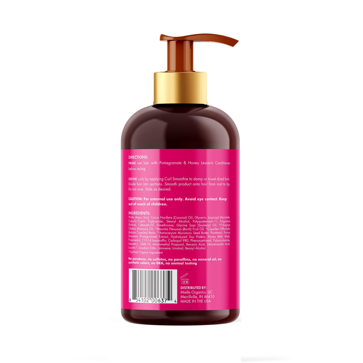 Mielle Organics before and after curls showing improved manageability