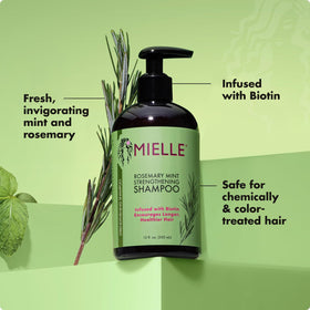 Mielle Organics bottle near coconut and babassu oils highlighting nourishment