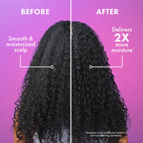 Mielle Organics label close-up highlighting 1% pyrithione zinc active ingredient benefit