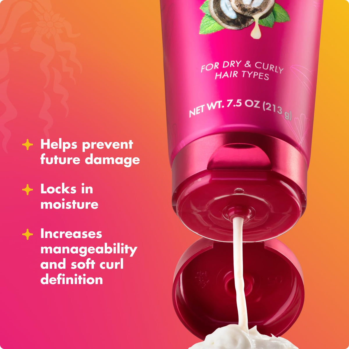 Mielle Organics close-up of babassu and buriti oils highlighting nourishing botanical benefits