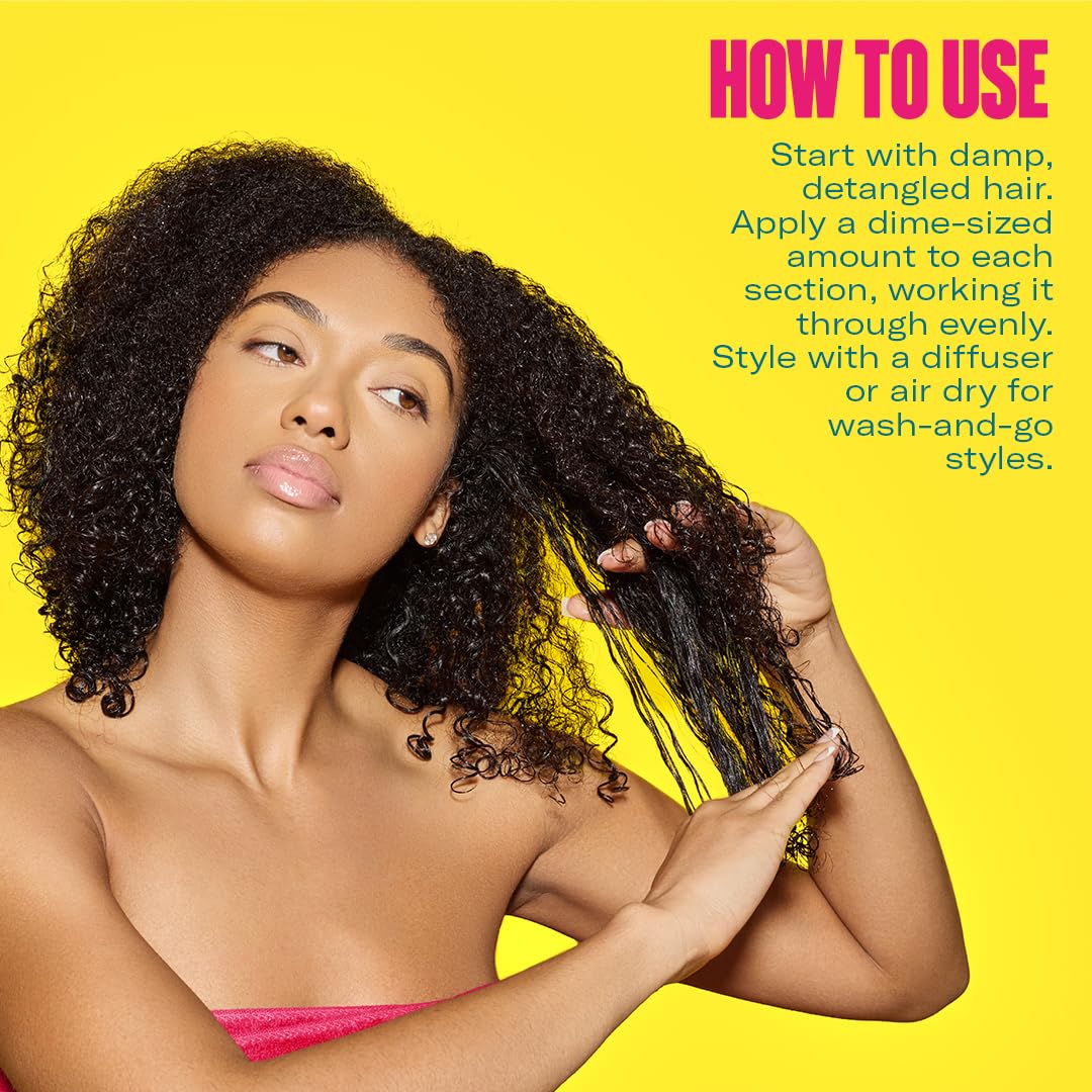 Mielle Organics being diffused showing styling method for volume and hold