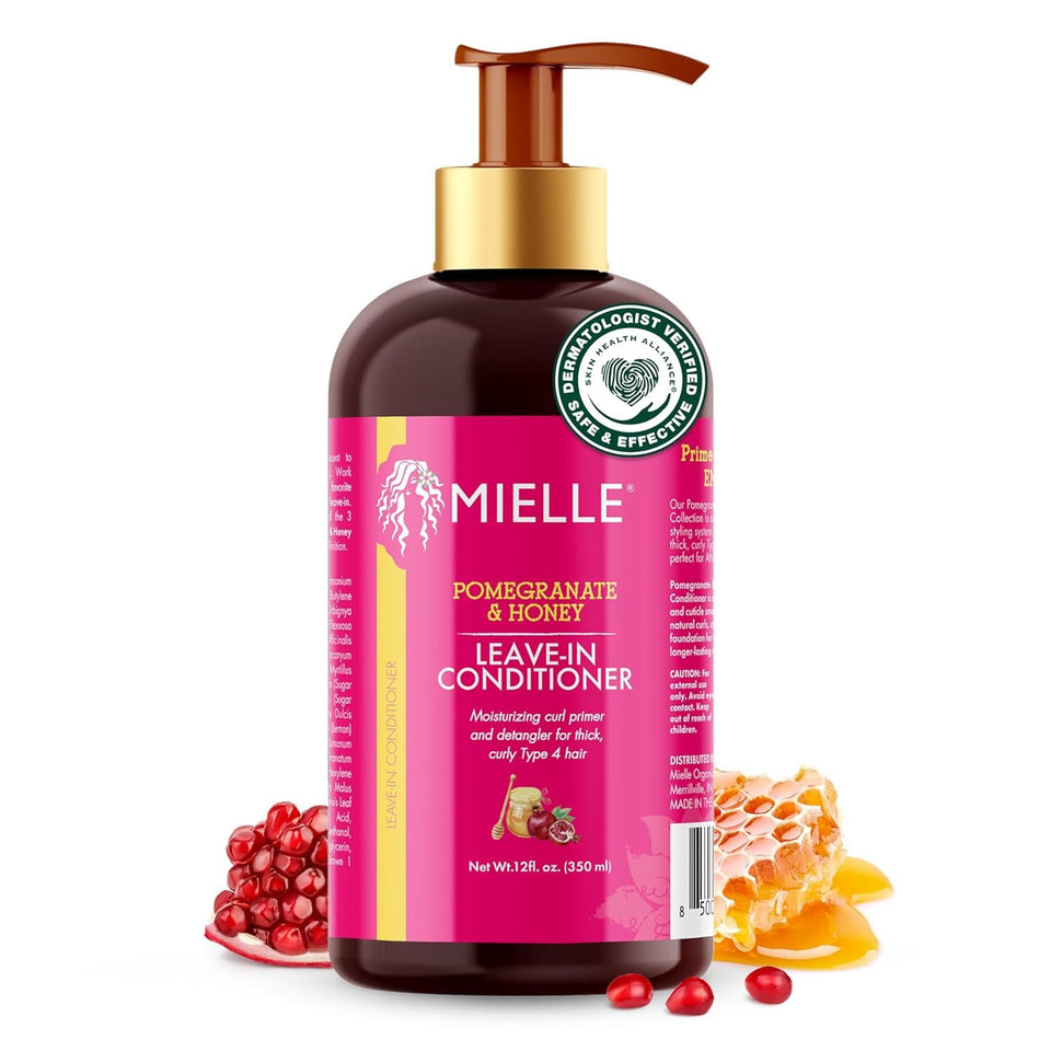 Mielle Organics front bottle showing product benefits and design