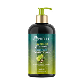 Mielle Organics front packaging showing avocado and tamanu for frizz control