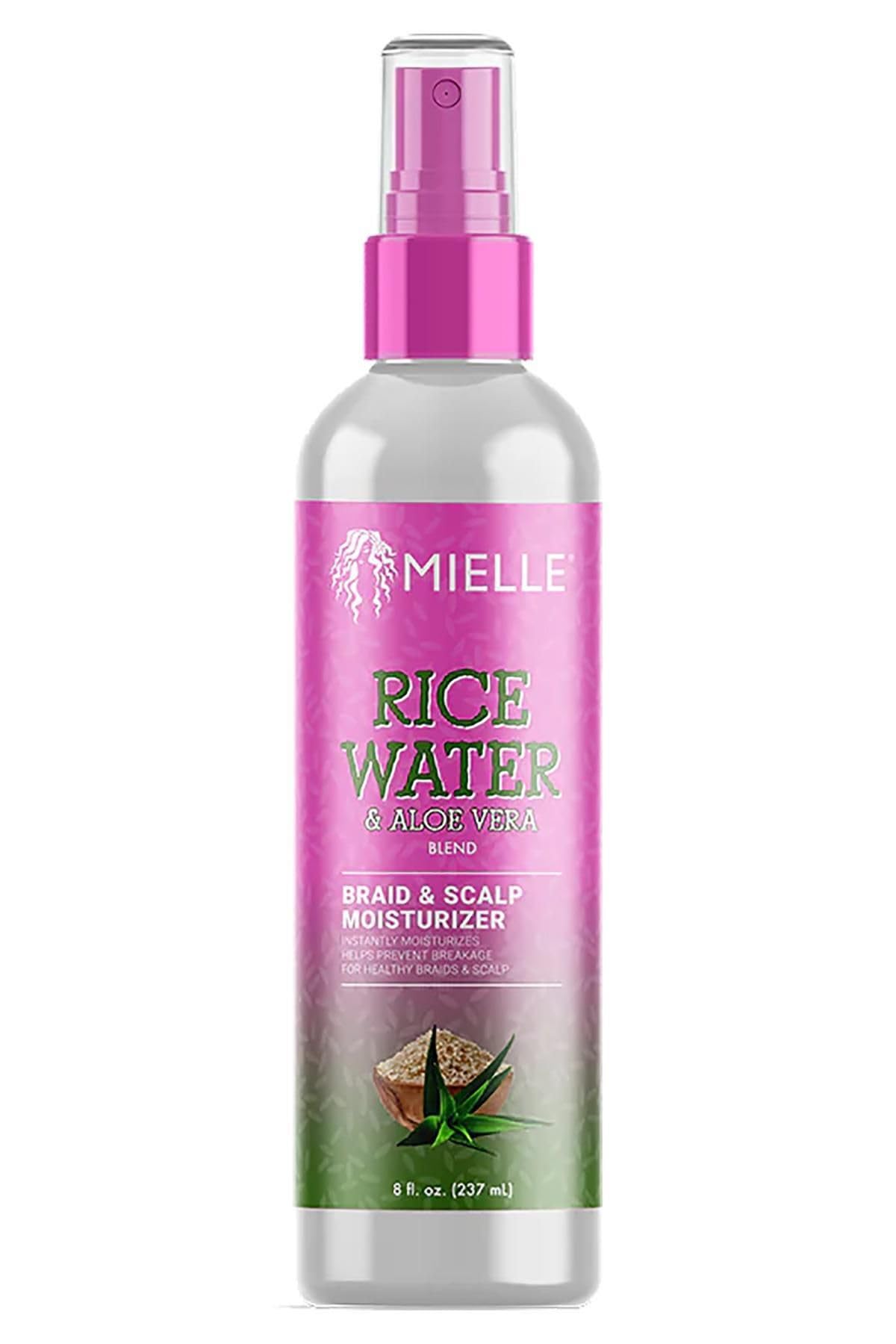 Mielle Organics front packaging showing twin 8 fl oz bottles and benefits