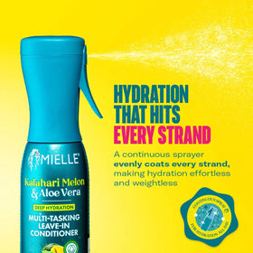 Mielle Organics ingredient label highlighting Kalahari melon and aloe