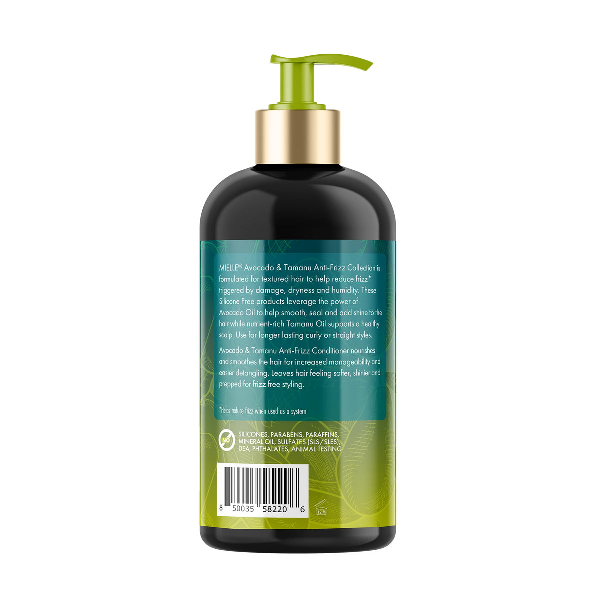 Mielle Organics in outdoor setting showing natural-looking shine and control