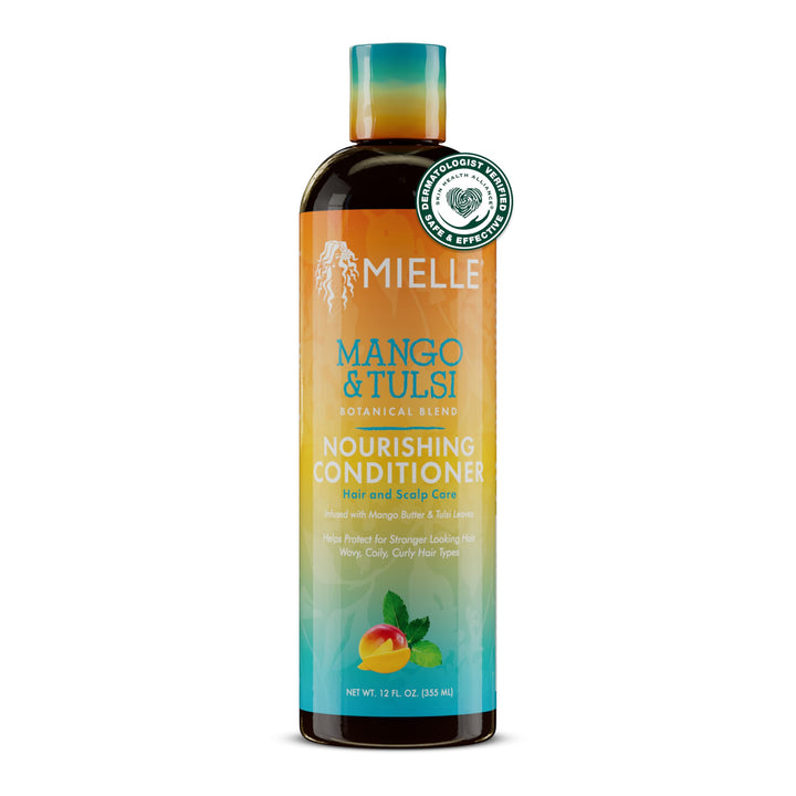 Mielle Organics front bottle showing label and 12 oz size for clear identification