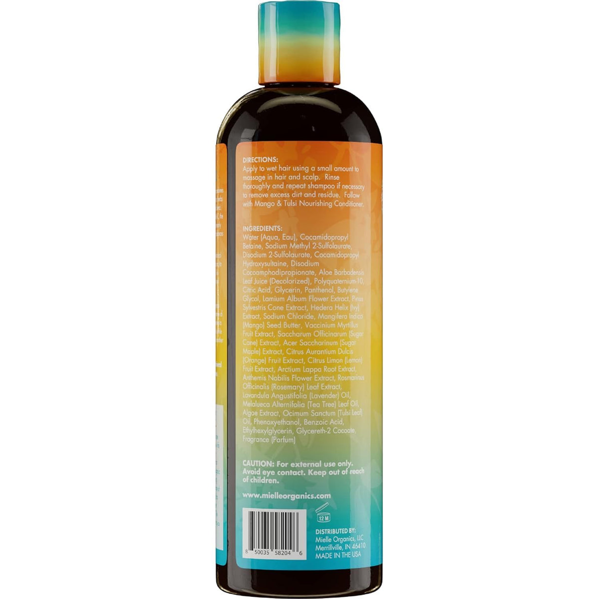 Mielle Organics bottle on bathroom shelf suggesting daily routine harmony