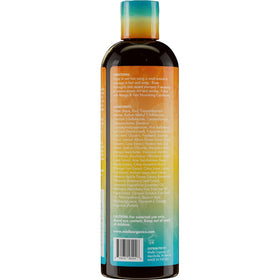 Mielle Organics bottle on bathroom shelf suggesting daily routine harmony