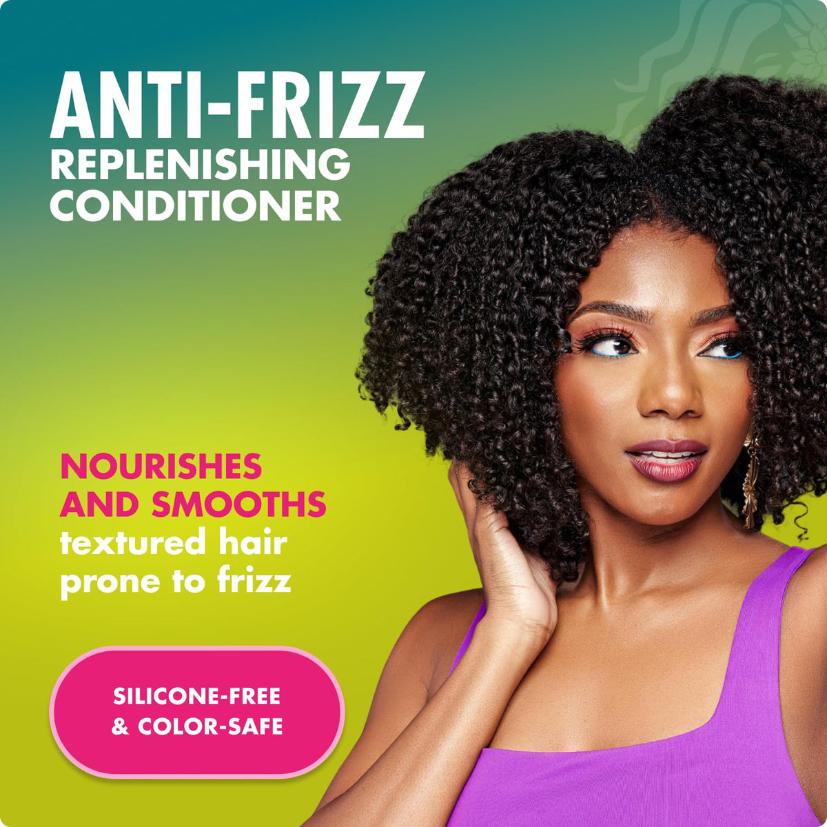 Mielle Organics pump dispensing conditioner texture for easy detangling
