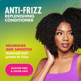 Mielle Organics pump dispensing conditioner texture for easy detangling