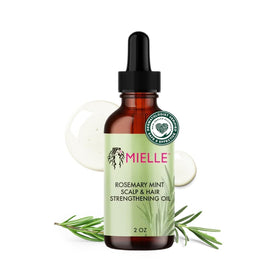 Mielle Organics bottle front view showing label and restorative oil benefits