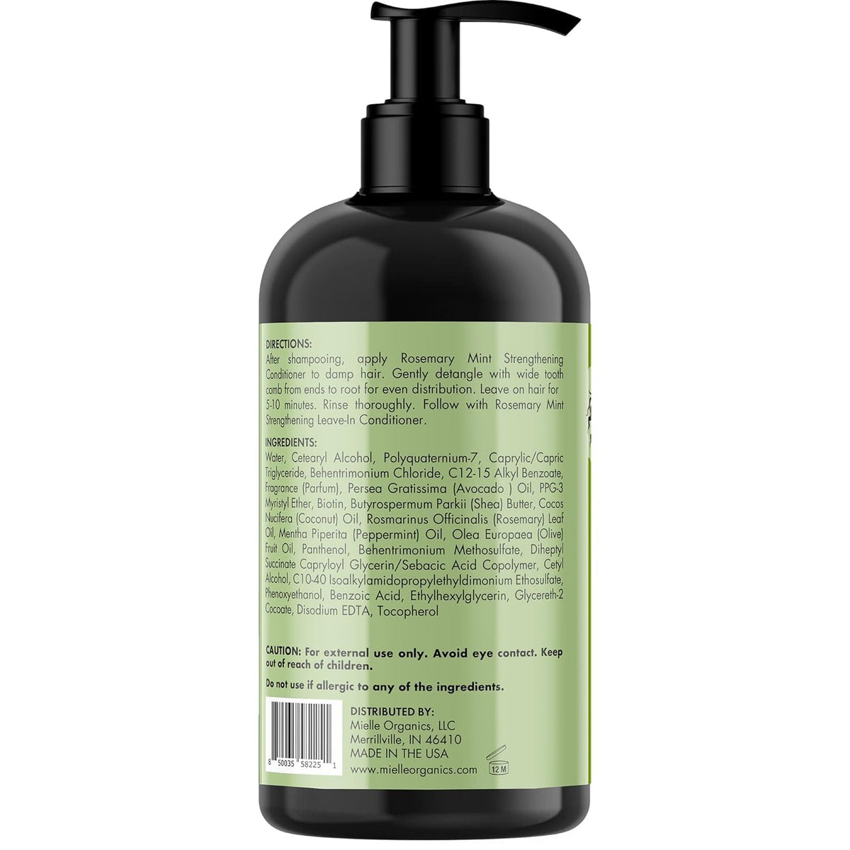 Mielle Organics on bathroom shelf lifestyle shot conveying refreshing daily use