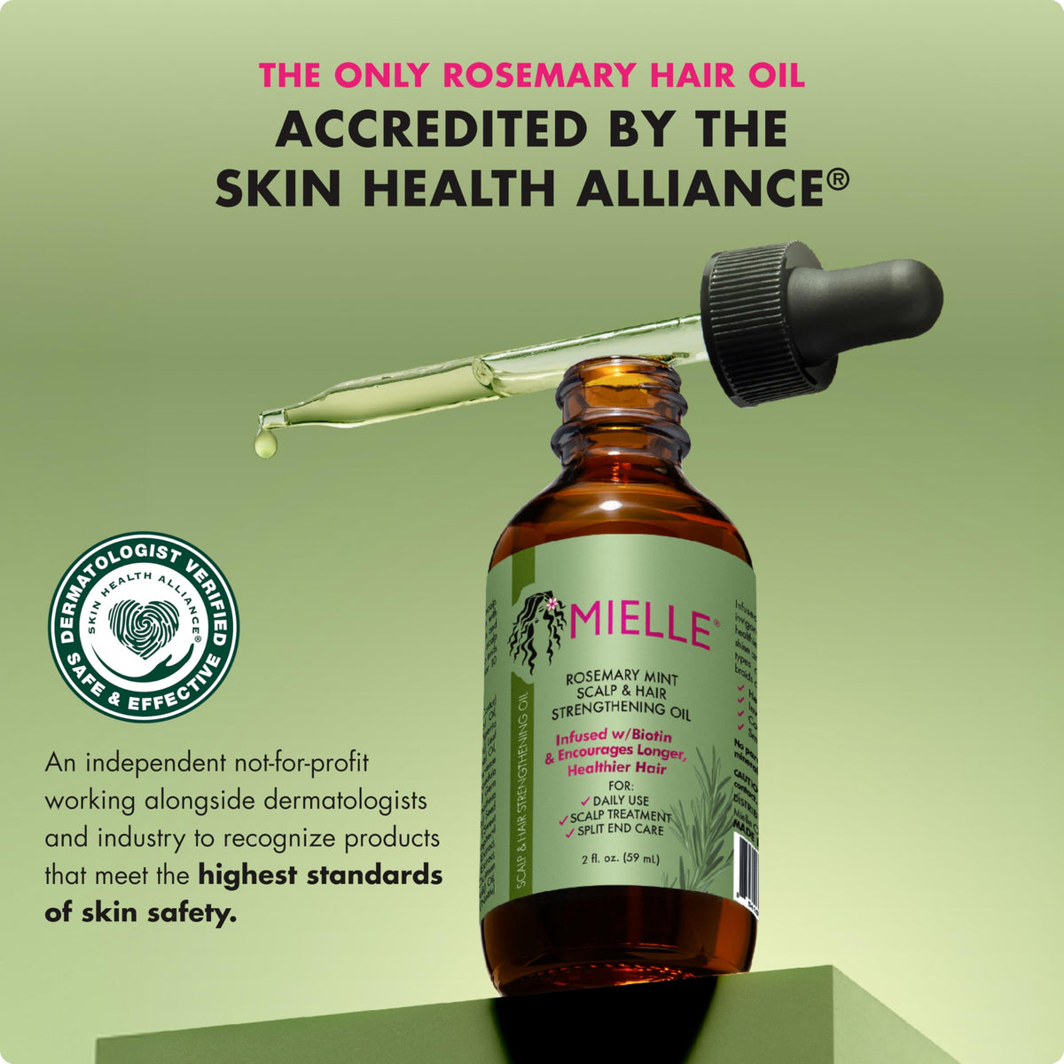 Mielle Organics scalp massage in progress demonstrating calming circulation benefit