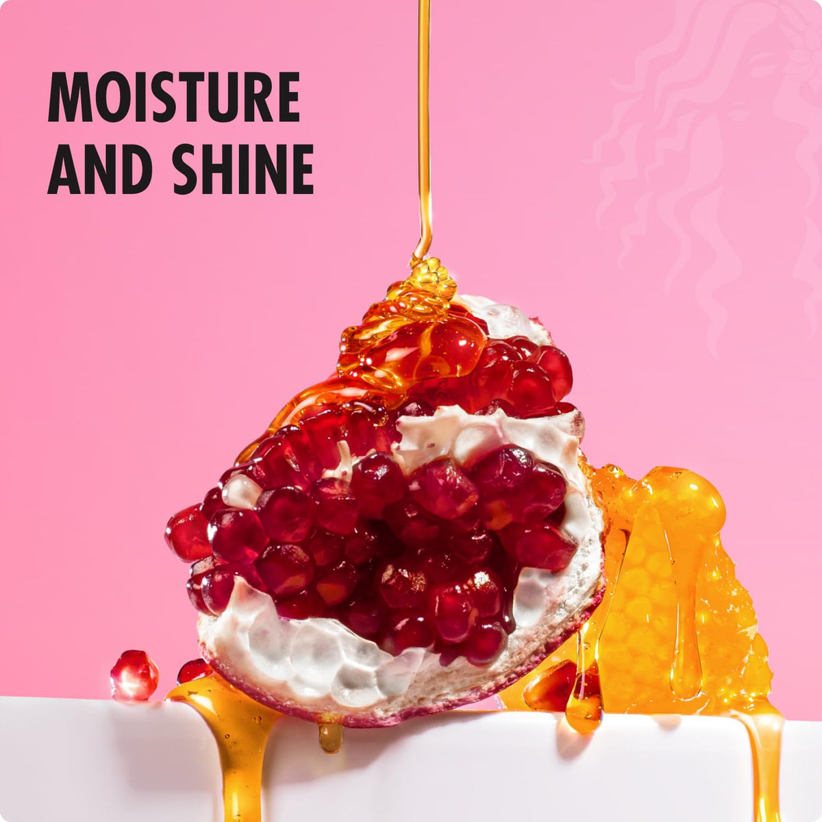 Mielle Organics shampoo in shower on wet curls showing improved manageability