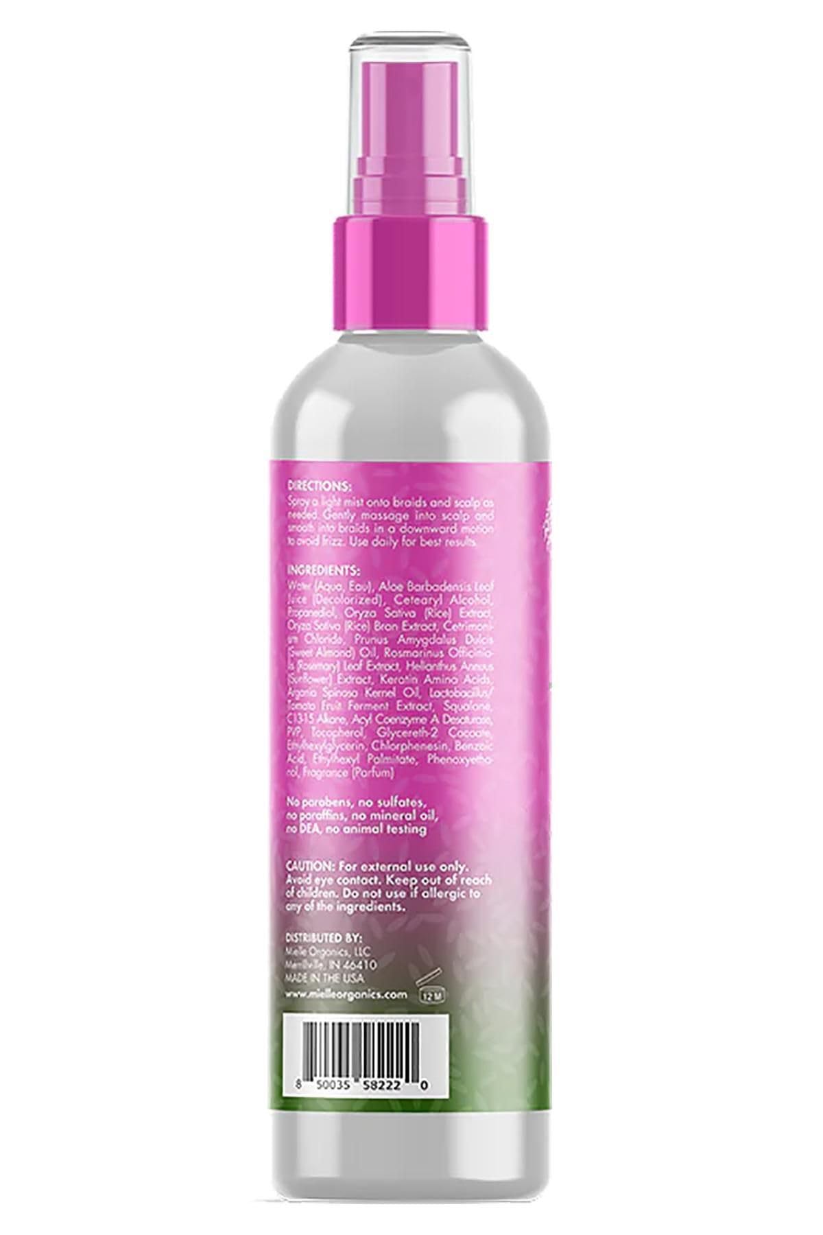 Mielle Organics spray texture close-up highlighting lightweight hydration