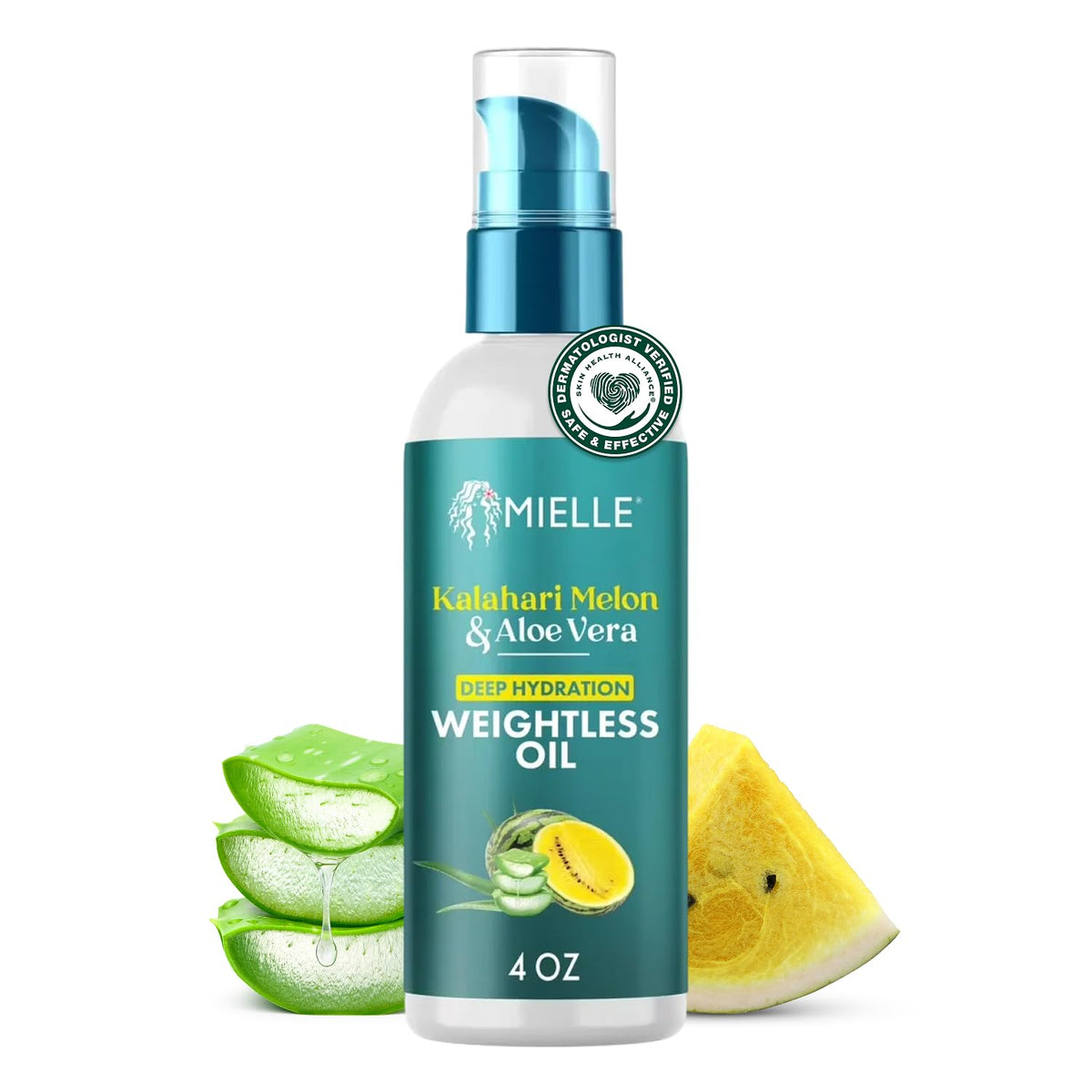 Mielle Organics front bottle showing label and lightweight hydration benefit