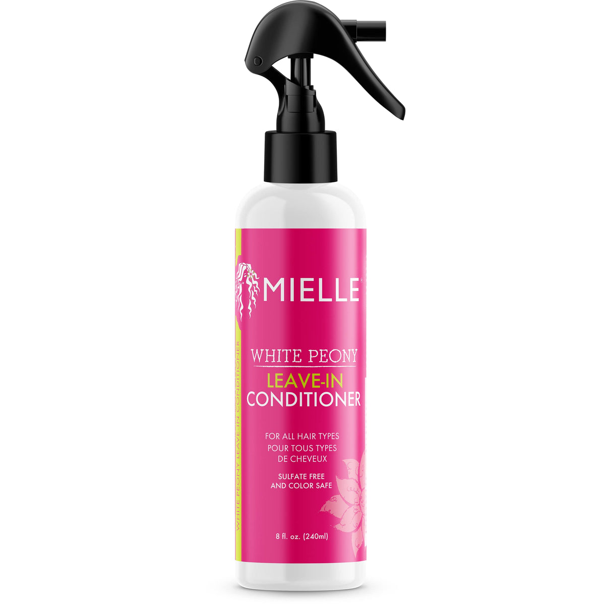 Mielle Organics front bottle showing label and 8 fl oz size benefits detangling