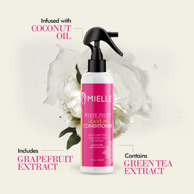 Mielle Organics product texture on hand showing lightweight hydration feel