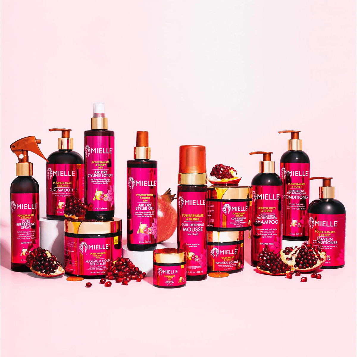 MIELLE applied to wavy hair during wash-and-go demonstrating curl definition benefit