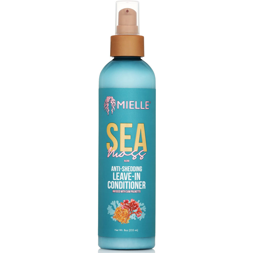 Mielle Organics front packaging showing bottle and label benefits
