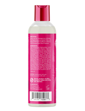Mielle Organics 8 fl oz bottle next to ruler showing actual product size