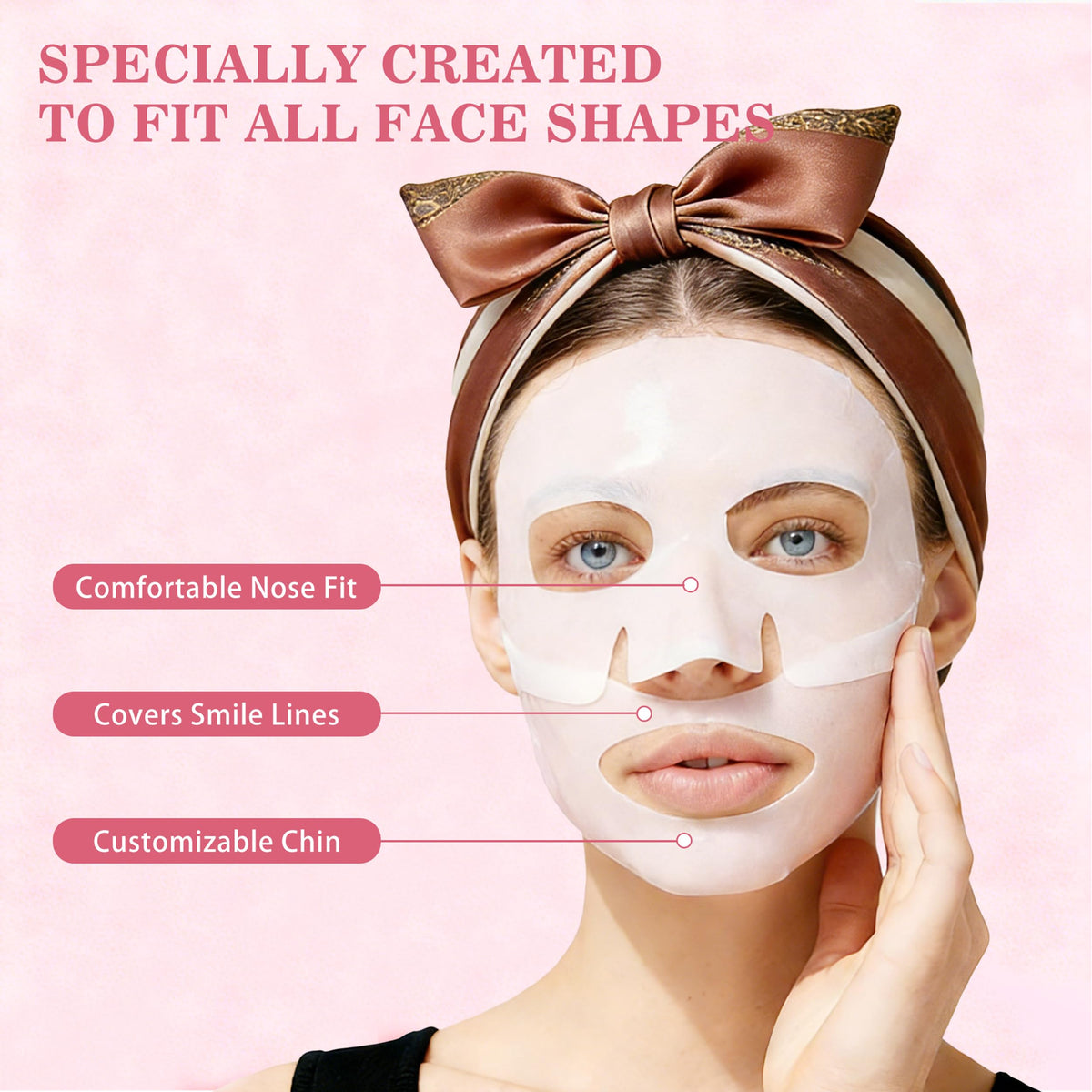 Mifeloy mask with ingredients staged with hyaluronic acid and botanical extracts