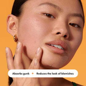 Mighty Patch chin applied to jawline illustrating secure fit and discreet protection