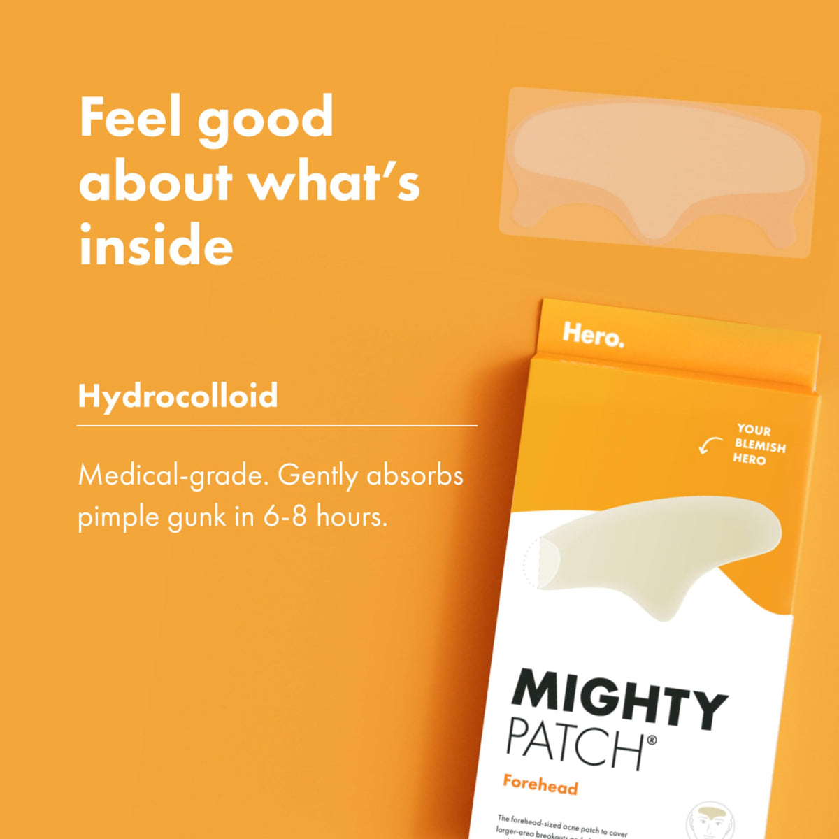 Mighty Patch edge adhesion close view showing secure fit benefit