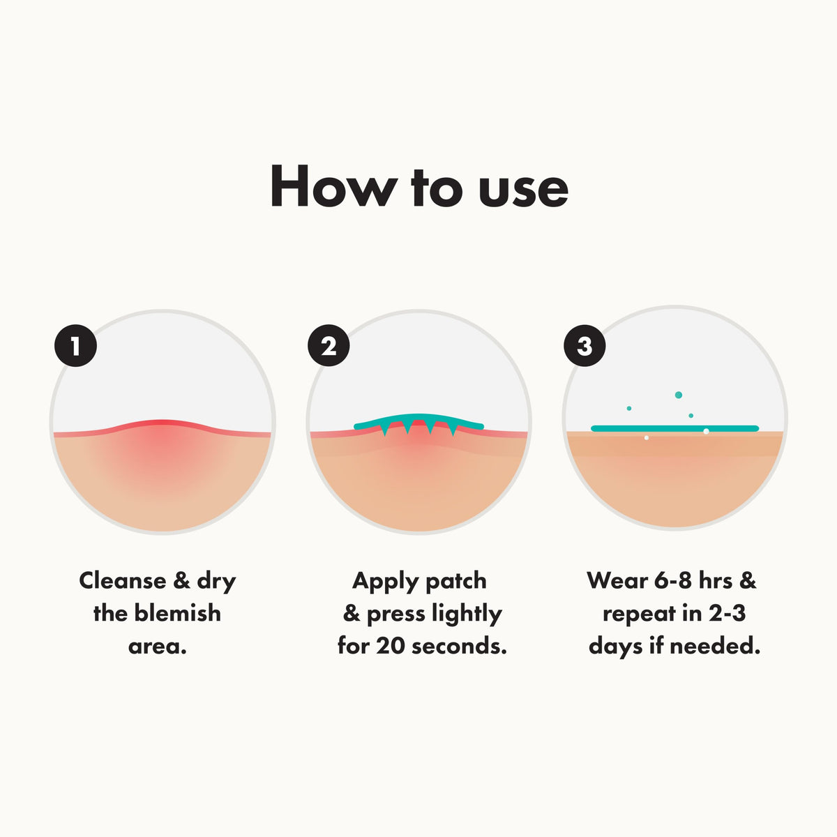 Mighty Patch HERO scale comparison before and after to show discreet coverage