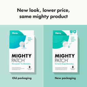 Mighty Patch HERO micropoint texture detail highlighting focused absorption